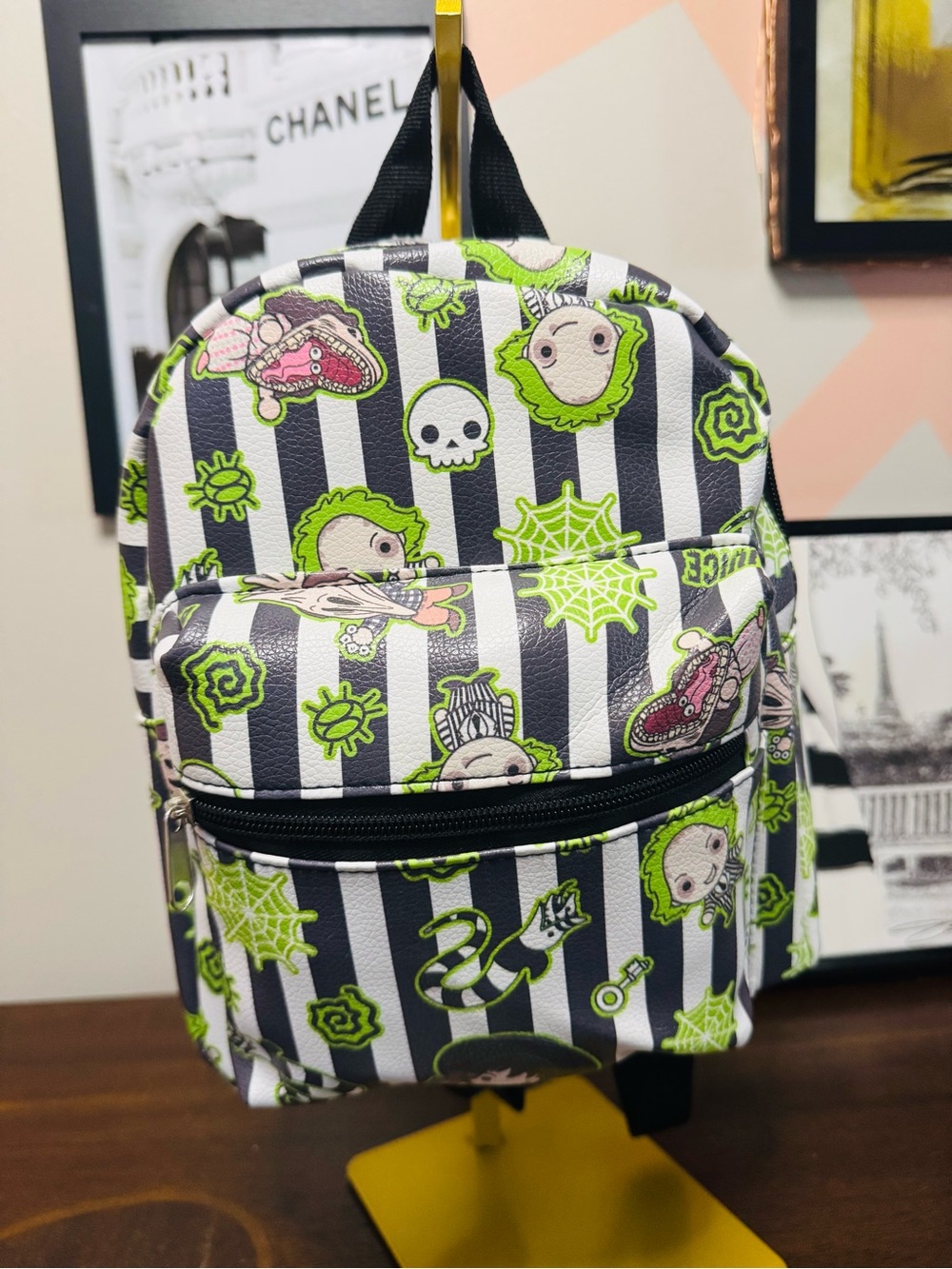 Beetlejuice Mini Backpack NWT w/Matching Socks